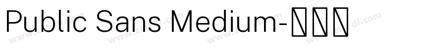 Public Sans Medium字体转换